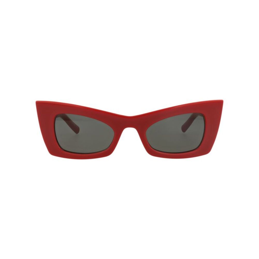 Saint Laurent Cat Eye-Frame Bio Injection Sunglasses Red Womens